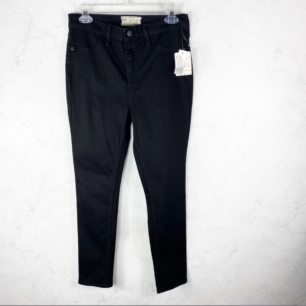 Free People Midnight Black Skinny Jeans